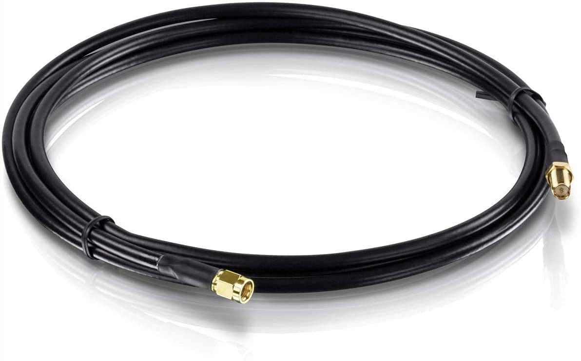 NBR RP SMA Male to RP SMA Female Low Loss Antenna Cable, 5 meter 1.45 dB Max Signal Loss RG-174 CABLE-picture-20
