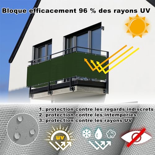 Balcon d'extérieur brise-vue pour briser le vis-à-vis