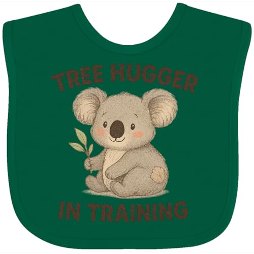 inktastic Tree Hugger in Training Cute Koala Baby Bib