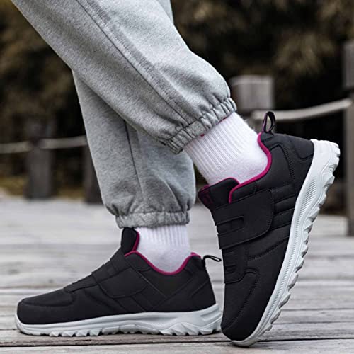 Womens Orthopedic Bowling Shoes Wide Width Slip on Walking Shoes Comfortable Mesh Lightweight Breathable Cushion Sneakers Arch Support2