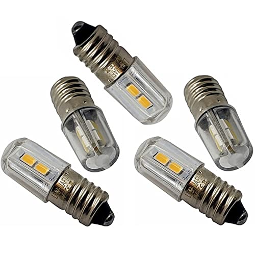 E10 LED 6V - Lampe Birne Schraubsockel Weihnachtsstern Leuchtstern Faltstern Adventstern (5 warmweiß)