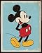 Produktbild 1art1 Micky Maus Mini-Poster und Kunststoff-Rahmen - Retro (50 x 40cm)