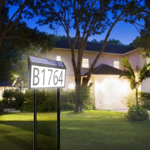 Hsearea DICHADENG-1 House Numbers, Solar Powered Led Address Plaques Luminous Digital Lights thumb #2