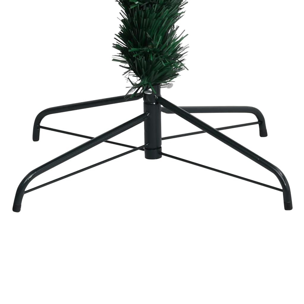 vidaXL Albero di Natale con Supporto Verde 150 cm in Fibra Ottica