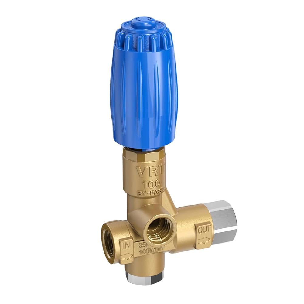 Aundhegrtt As Shown V. B 85/310 Unloader Valve With Knob For Pressure Washer Pump- Works For Vrt100 For Pa, Ar, Comet, Cat, Be, And General Models
