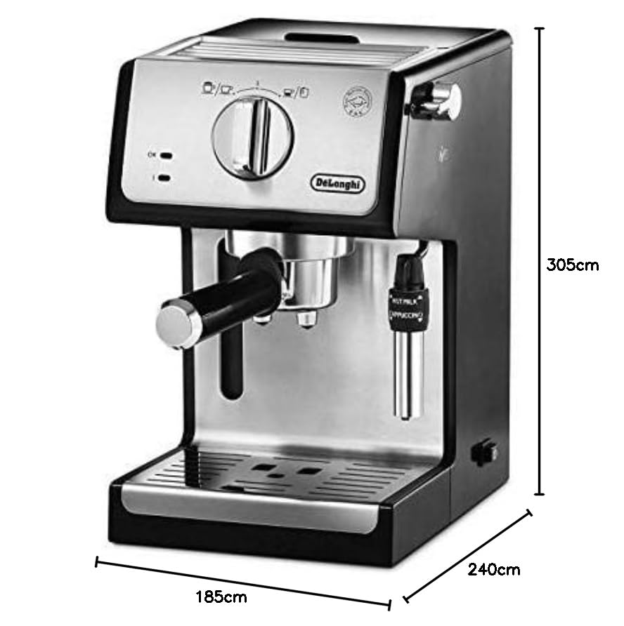 De'Longhi ECP35.31 1100W Traditional Pump Espresso Machine - Black