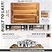BLUEWEST Noodle Board Stove Cover, Acacia Wood Stove Top Board for Gas Burners and Electric Stove, Extra Thick Wooden RV Stovetop/Sink Cover - Tray for Kitchen Counter Space