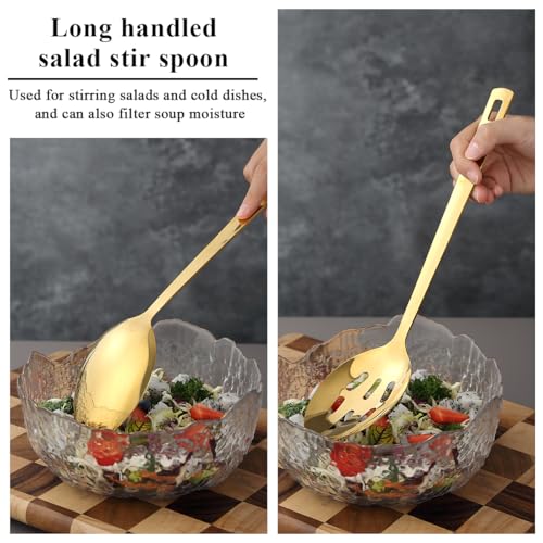 Evanda Oro set utensili cucina 6 pezzi, acciaio inossidabile, set di spatole per utensili da cucina per impieghi gravosi, accessori da cucina essenziali per la casa - immagine 6