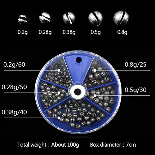 LSERVER Piombi da Pesca 106/109/205 Pezzi Pesca