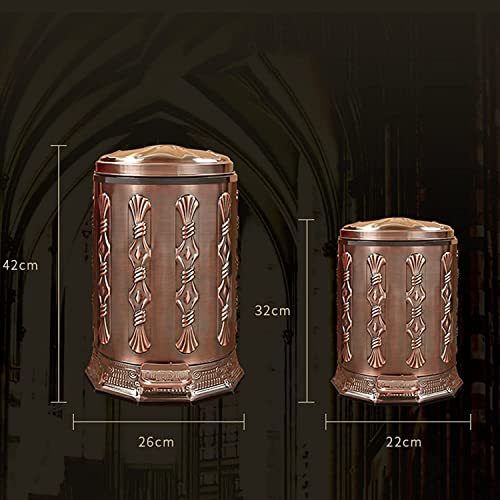 Caneca decorativa de basura con pedal y tapa miniatura 2