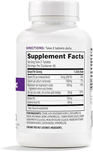 Miniatura 2 de 365 by Whole Foods Market Calcio y magnesio zinc 90 tabletas