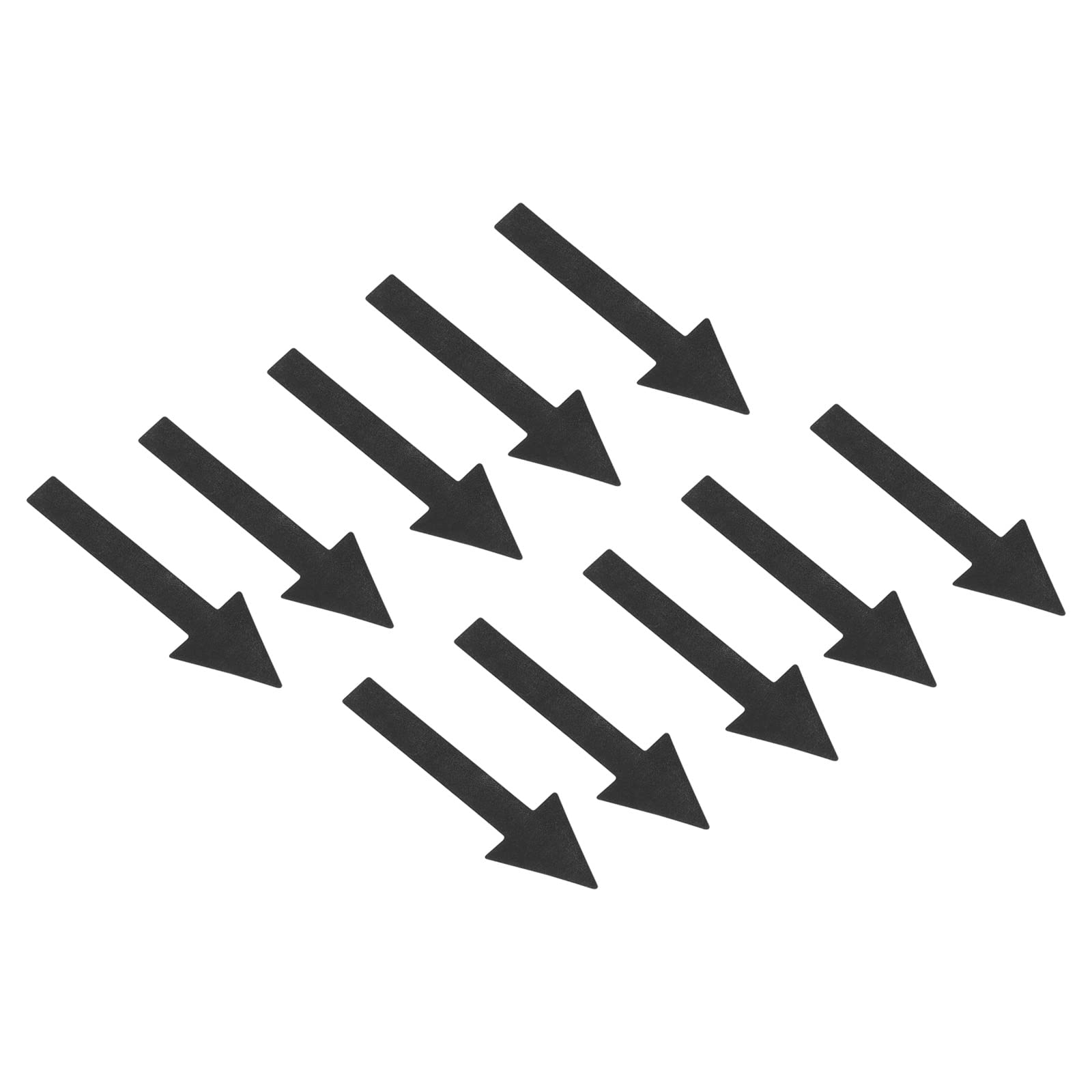 PATIKIL 2x1" Flecha Pegatina, 4Juegos / 40uds Direccional Señal PVC Adhesivo Extraíble Piso Calcomanía para Piso Pared Marcar, Negro Flechas Adhesivas Para el Suelo Pack de 32 uds Tamaño 16x19 Cm Pegatina Direccional Marcaje Sentido de la Marcha (NEGRO)