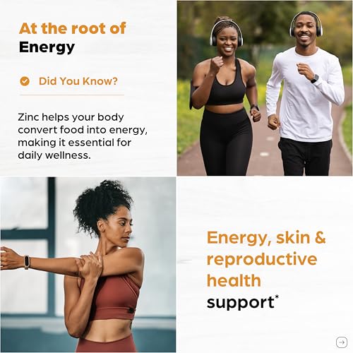 Image of Zinc 50mg Capsules for Men and Women, 360 Count | Highly Absorbable Zinc Supplements for Immune System Support | Zink 50 mg Mono Methionine Chelated Complex |Helps with Skin Health & Overall Immunity