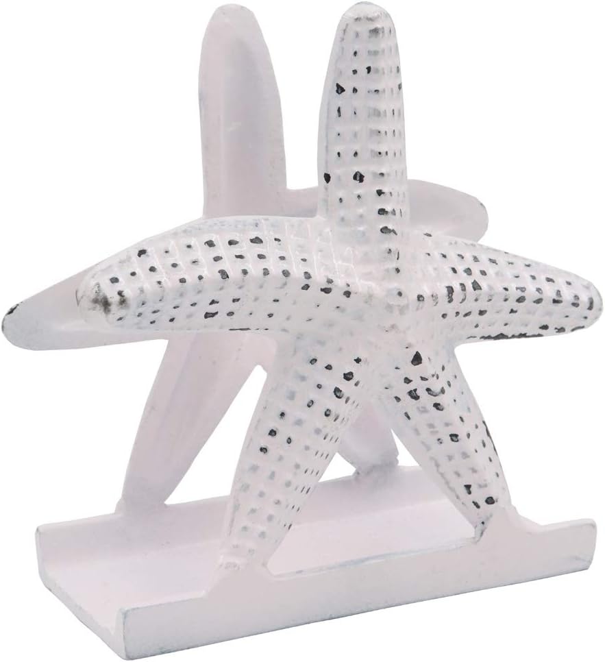 Nautical Starfish Lunch/Dinner/Metal/Kitchen Napkin/Beverage Cocktail/Ocean/Napkin Holder Pink & Nautical Starfish Lunch/Dinner/Metal/Kitchen Napkin/Beverage Cocktail/Ocean/Napkin Holder Distress Red