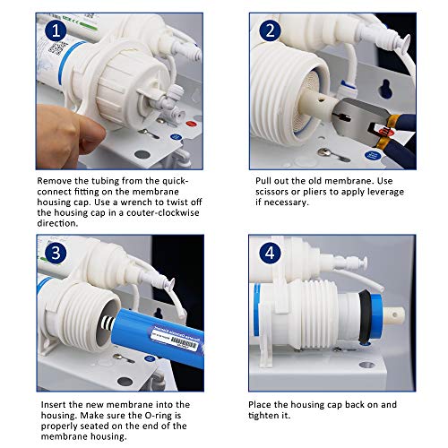 Membrane Solutions 75 GPD RO Membrane and 1812 Housing Kit - image 7