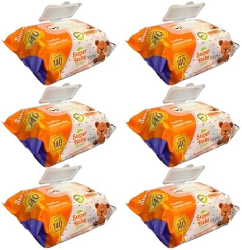 Lenços umedecidos toalhas umedecidas premium kit 6 Pacotes com 14...