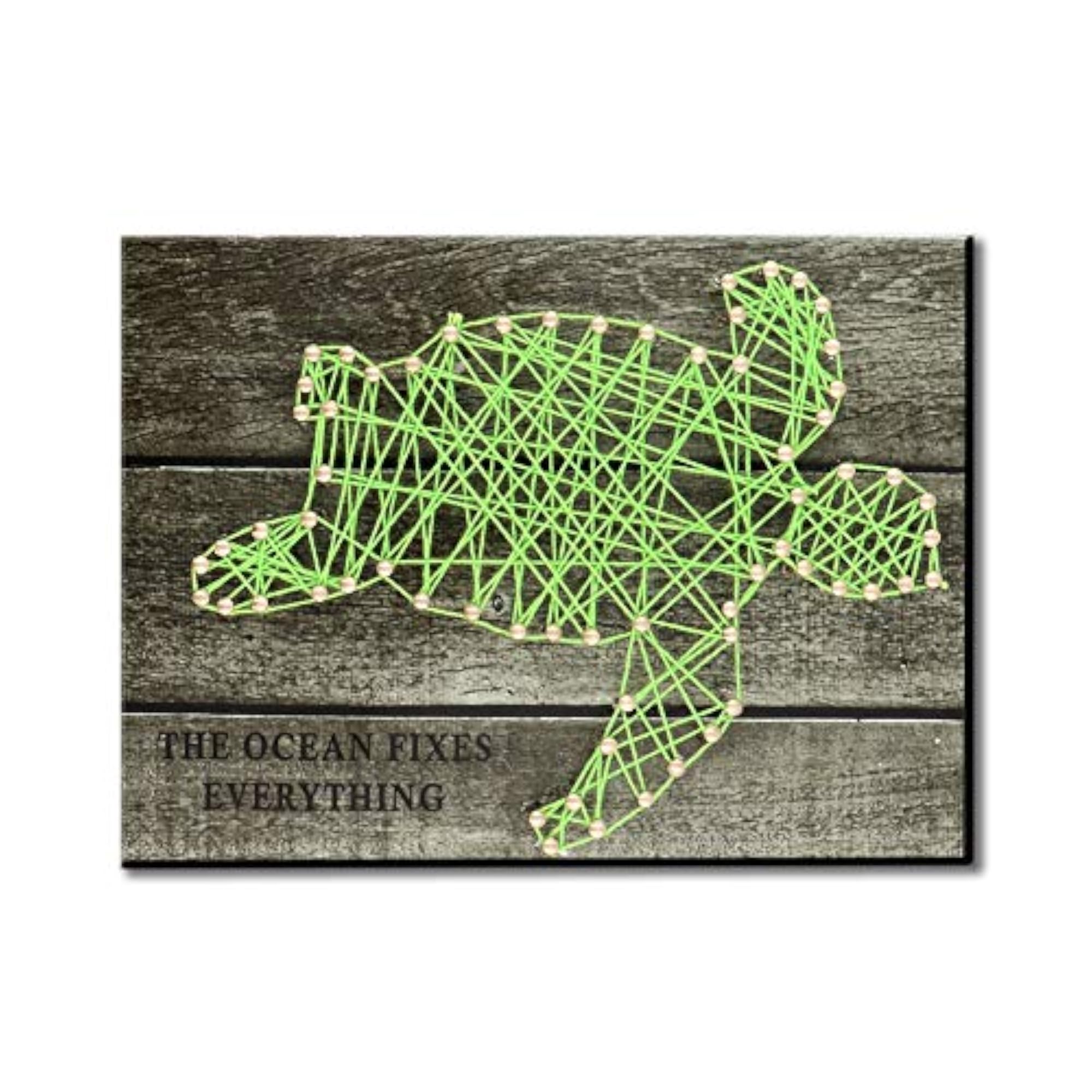 Sea Turtle Pattern Nail String Art Kit for Home Decor
