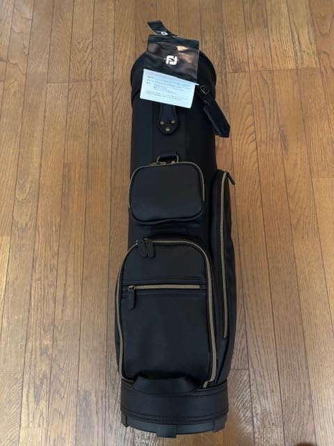 美品 入手困難 レトロ ヴィンテージ オールレザー 9型キャディバッグ 男女兼用 Amazon | フットジョイ モノトーンブラックキャディバック9型（未使用