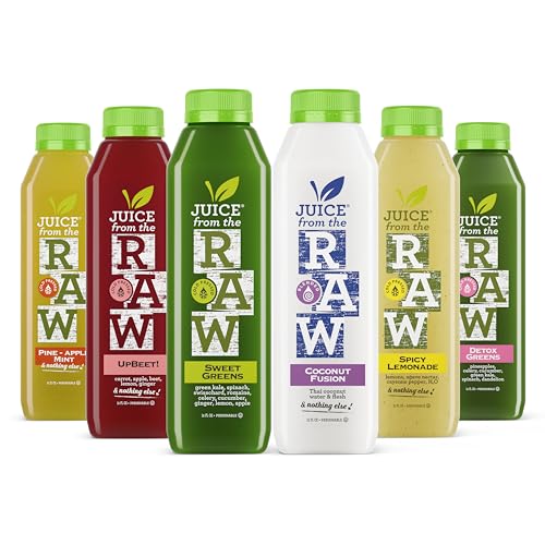 2-Day Juice Cleanse with Coconut Fusion by Juice From the RAW® - 100% Raw Cold-Pressed Juices (12 Total 12 oz. Bottles)