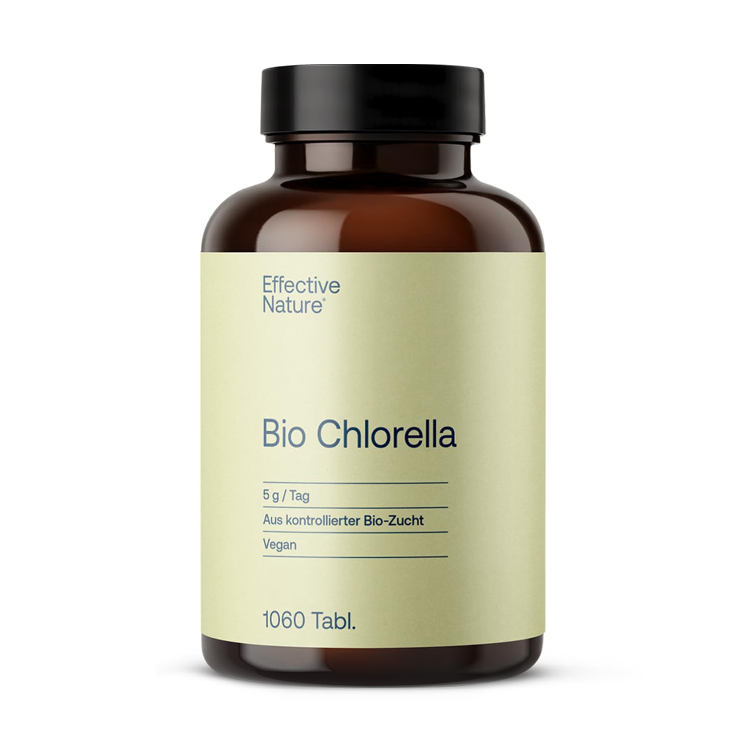 Chlorella Bio Presslinge - 1060 Tabletten - Hochdosiert mit 500 mg - Aus 100% Bio Chlorella - Reicht für mehr als 3 Monate - Abgefüllt & Kontrolliert in Deutschland (DE-ÖKO-006)