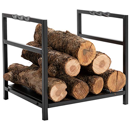 DOEWORKS Fireplace Log Rack Heavy Duty Fire Wood Carrier Firewood Holder for Indoor/Outdoor