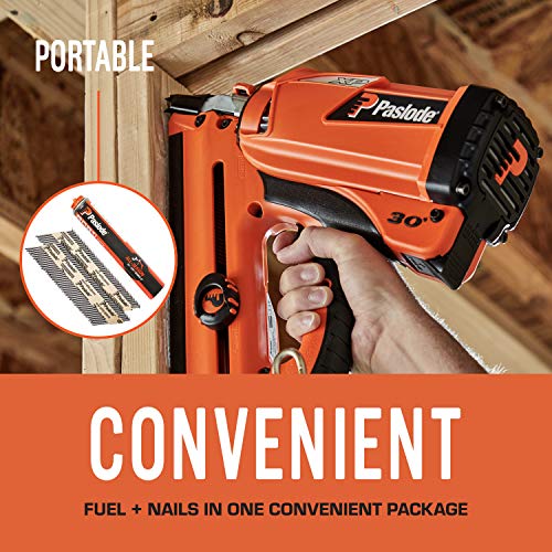 Paslode, Framing Nails And Fuel Pack, 650522, 2 3/8 Inch X .113 Gauge, Smooth Brite, 1 Fuel Cell And 1,000 Nails #TOP2