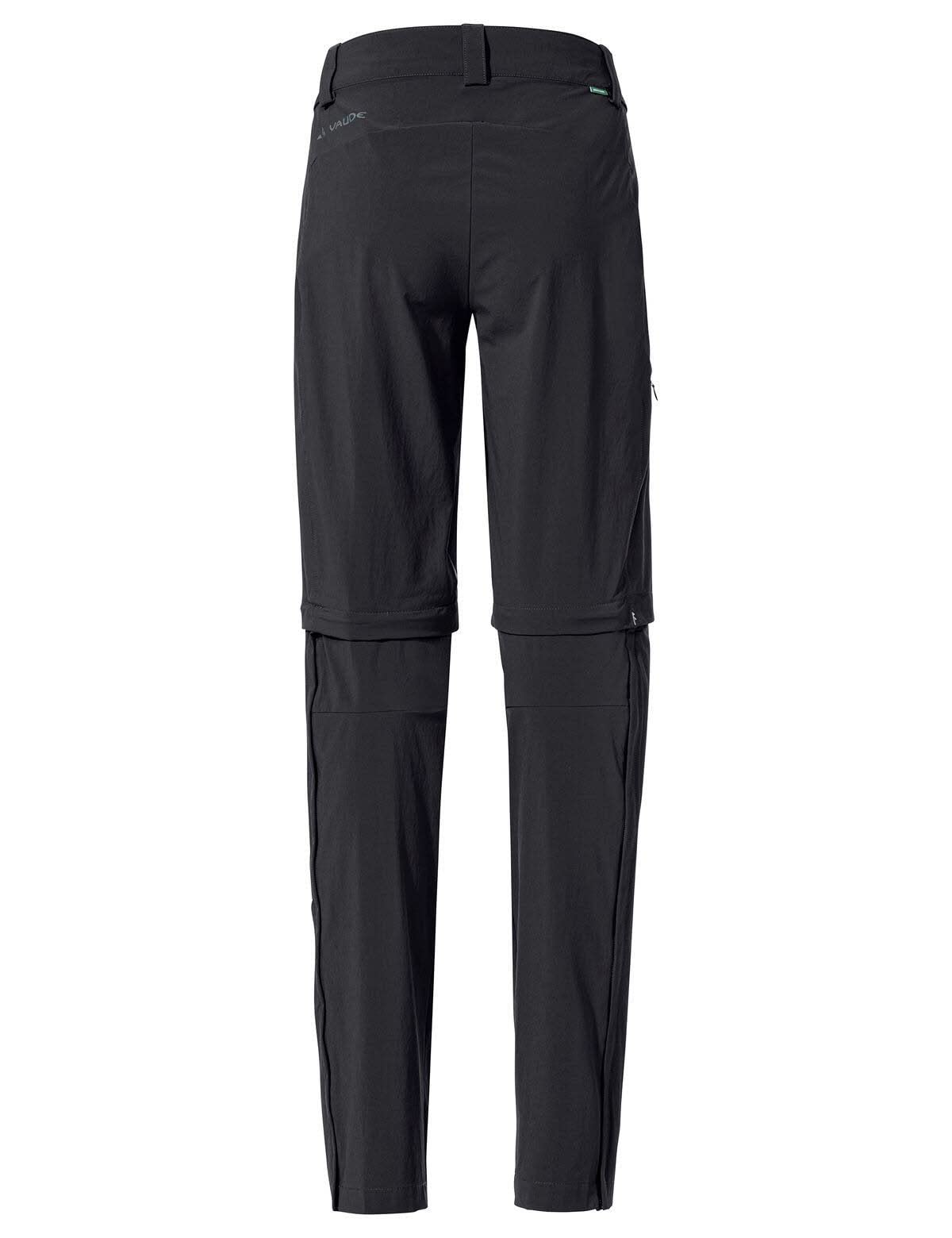 VAUDE Wanderhose Damen Zip-Off Farley Stretch III – Schwarz – Gr. 36 Kurz