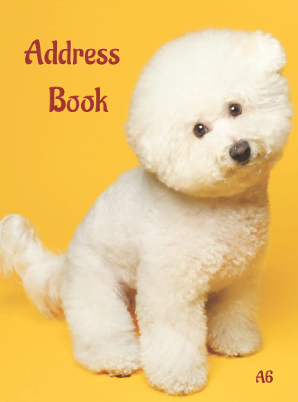 Address Book: Dog cover address book . small address book -Pocket size. Address Book Small with A-Z Tabs. small Address Books with Alphabet Index for All Your Contacts. A6 size