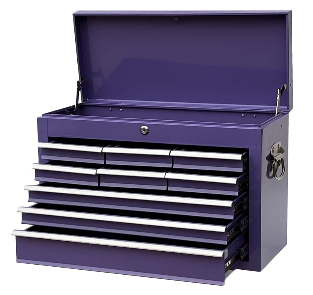 小物 gra Workington Caixa de ferramentas de metal portátil com 9 gavetas