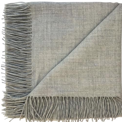 Mindful Boho 100% Pure Baby Alpaca Throw Blanket Artisan Woven in Peru Serene Softness Light Yet Wonderfully Warm Elevated Comfort for Calm.