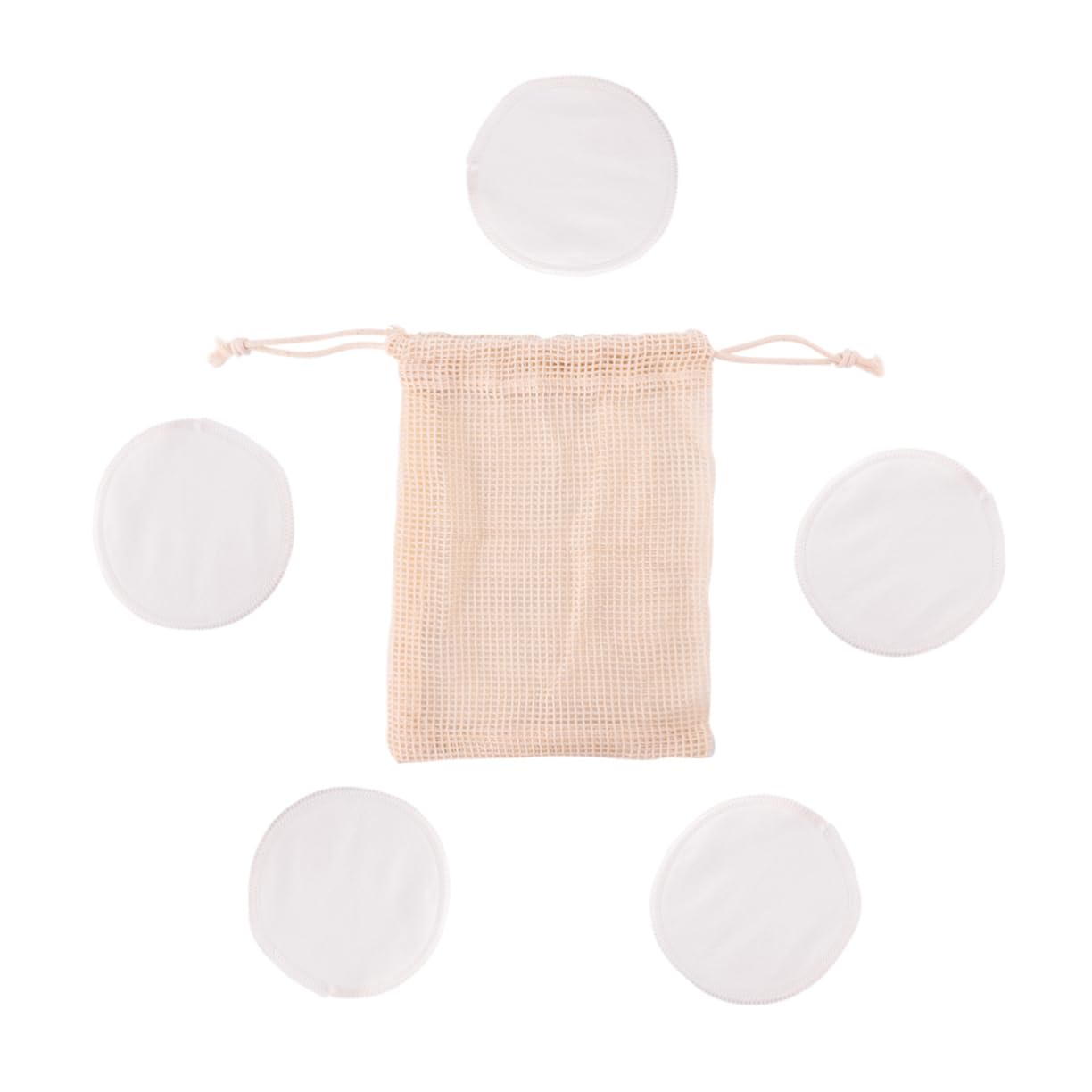 FOMIYES Reusable Makeup Remover Cloths 6 Pack Bamboo Fiber Pads Gentle on for Daily Makeup Removal Storage Bag