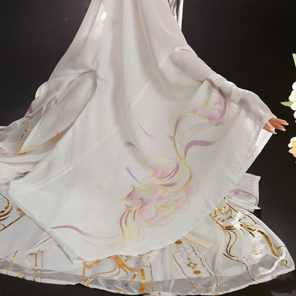 Występy sceniczne Cosplay，han chińska odzież， Kobiety starożytny chiński tradycyjny zestaw Hanfu kobiece przebranie na karnawał Vintage(3X Large)