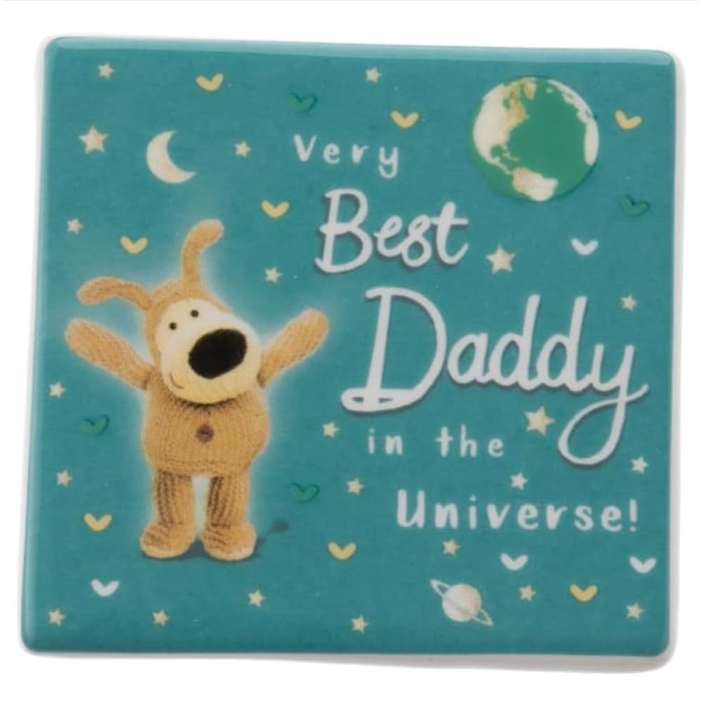 Boofle Multicolour Best Daddy World's Best Friend Coaster Gift Idea
