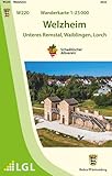  W220 Wanderkarte 1:25 000 Welzheim: Unteres Remstal, Waiblingen, Lorch