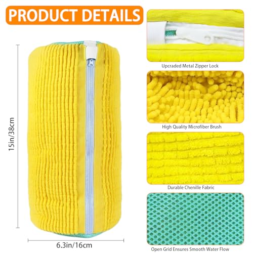 XXL Shoe Washing Machine Bag Laundry Bag(8-Piece Set) with Durable Zipper - Reusable Shoe Washing Bag for Washer And Dryer, Soft Fine Mesh Wash Bags & Bra Laundry Bags for Delicates - Grey2