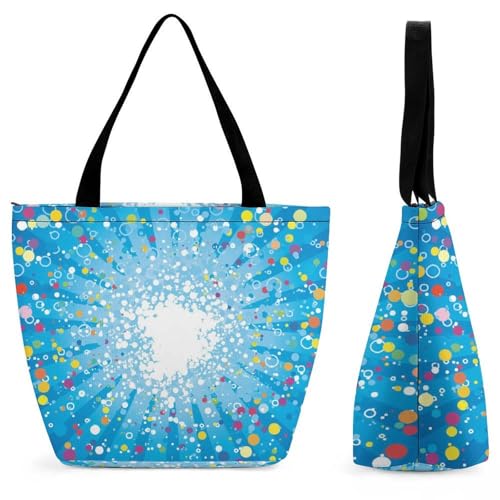 Sac de shopping pour voyage à motifs points abstraits le sac à bandoulière idéal