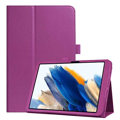 EKVINOR Case for Galaxy Tab A8 10.5” 2022 Release (Model SM-X200/X205/X207), Folio Stand Cover Case for Samsung Galaxy Tab A8 10.5” Tablet 2022 Model, Purple