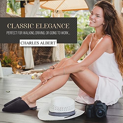 Charles Albert Ultra Comfy Slip On Mules For Women, Fabulous Backless Slides Made With 100% Vegan Material, Black, 6 #TOP2