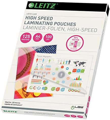ILAM Premium Glossy A3 Laminating Pouches, 125 Microns, Pack - View #2