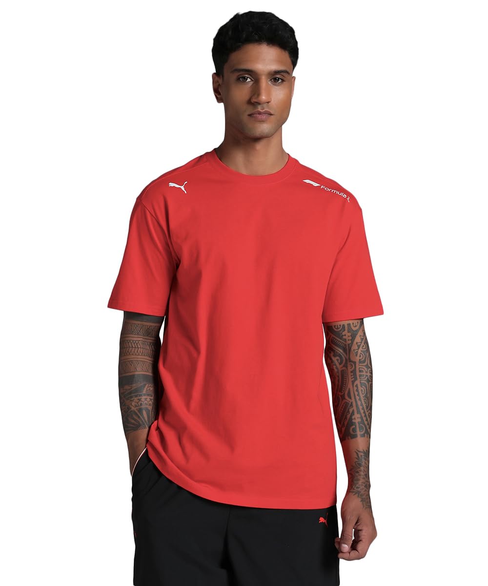 F1 Essentials+ Erkek Beyaz Günlük Stil T-Shirt 63012202