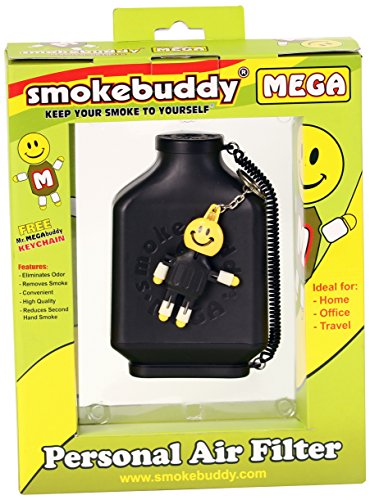 Smoke Buddy 0161-BLK Mega Personal Air Filter, Black