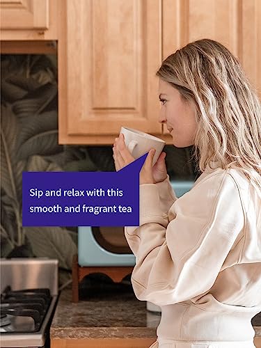 Image of TeeLux Mugwort Tea Bags, 40 Count, Natural Mugwort Leaves, Caffeine Free, Biodegradable Corn Fiber Pyramid Tea Bags