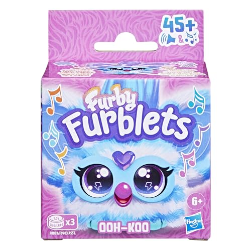 Furby 3 for 2 Bundle Lovely Furblets Ooh-Koo, Luv-Lee and Ray-Vee Mini Electronic Plush Toy, Multicolor, 2 cm (H) x 4 cm (W) x 5 cm (L) - Image 3