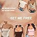 MILUMILUU Demi Cup Boost Inserts Double-Sided Sticky Bra Pads, Backless Push Up Invisible Bra Bikini Padding Strapless Swimsuit Balconette Sticky Inserts Abalone Nude