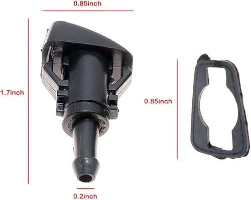 Miniatura 4 de Paquete de 2 rociadores de boquilla para limpiaparabrisas delantero izquierdo derecho arandela de parabrisas boquilla para Jeep 2005-2015 Dodge