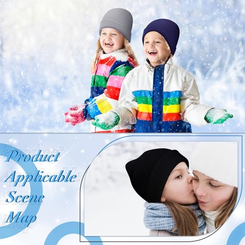 Image of Xtinmee 100 Pack Kids Winter Knit Beanie Hats Bulk Warm Cold Weather Hats for Girls Boys Children Outdoor Homeless Charity