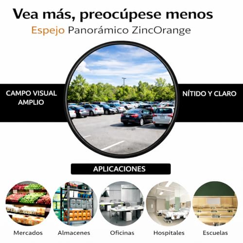 Espejo parabólico de tráfico para control visual de intersecciones y accesos 3