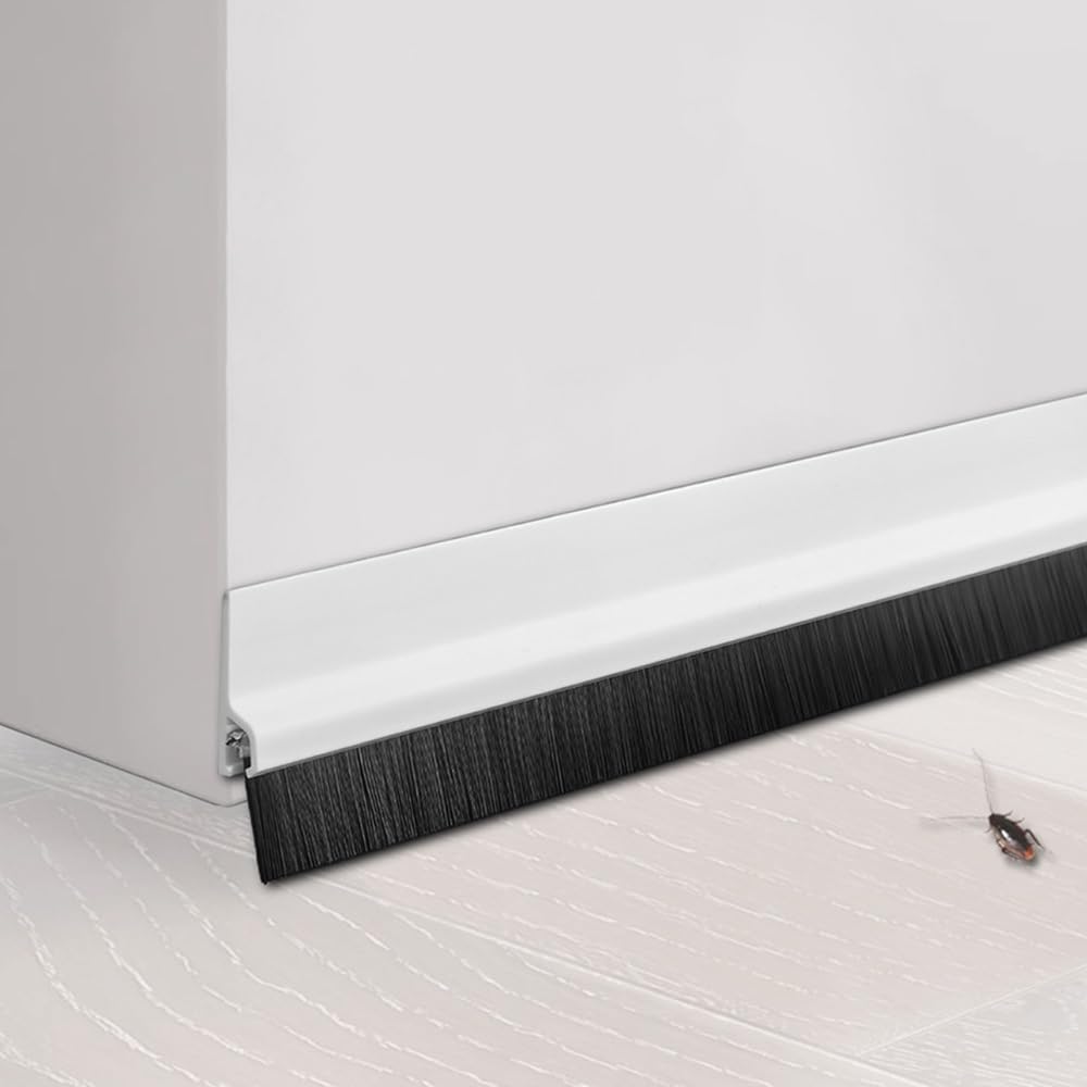 Paraspifferi Per Porte Bianco Guarnizione Porta Blindata Paraspifferi Sottoporta Per Finestre, Porte Del Garage, Porte Avvolgibili(35”x10pack)