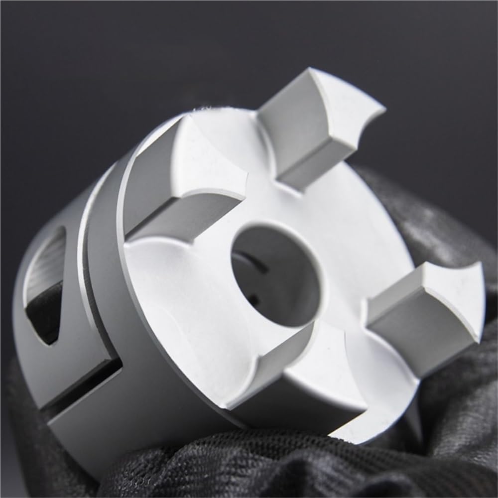Acoplador D65 L80 de aluminio ciruela, conector de motor de acoplamiento de eje flexible, 65 mm de diámetro, 80 mm de longitud, acoplador flexible CNC Ranurado Elástico(22mm to 38mm)