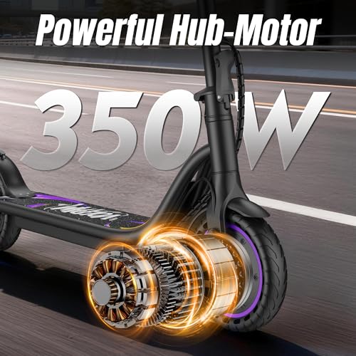 Image of Electric Scooter Adults & Kids,350 /250W Powerful Motor,15 /10 Miles,19 /9 Mph,8.5 /6.5 inch E Scooter with LCD Display